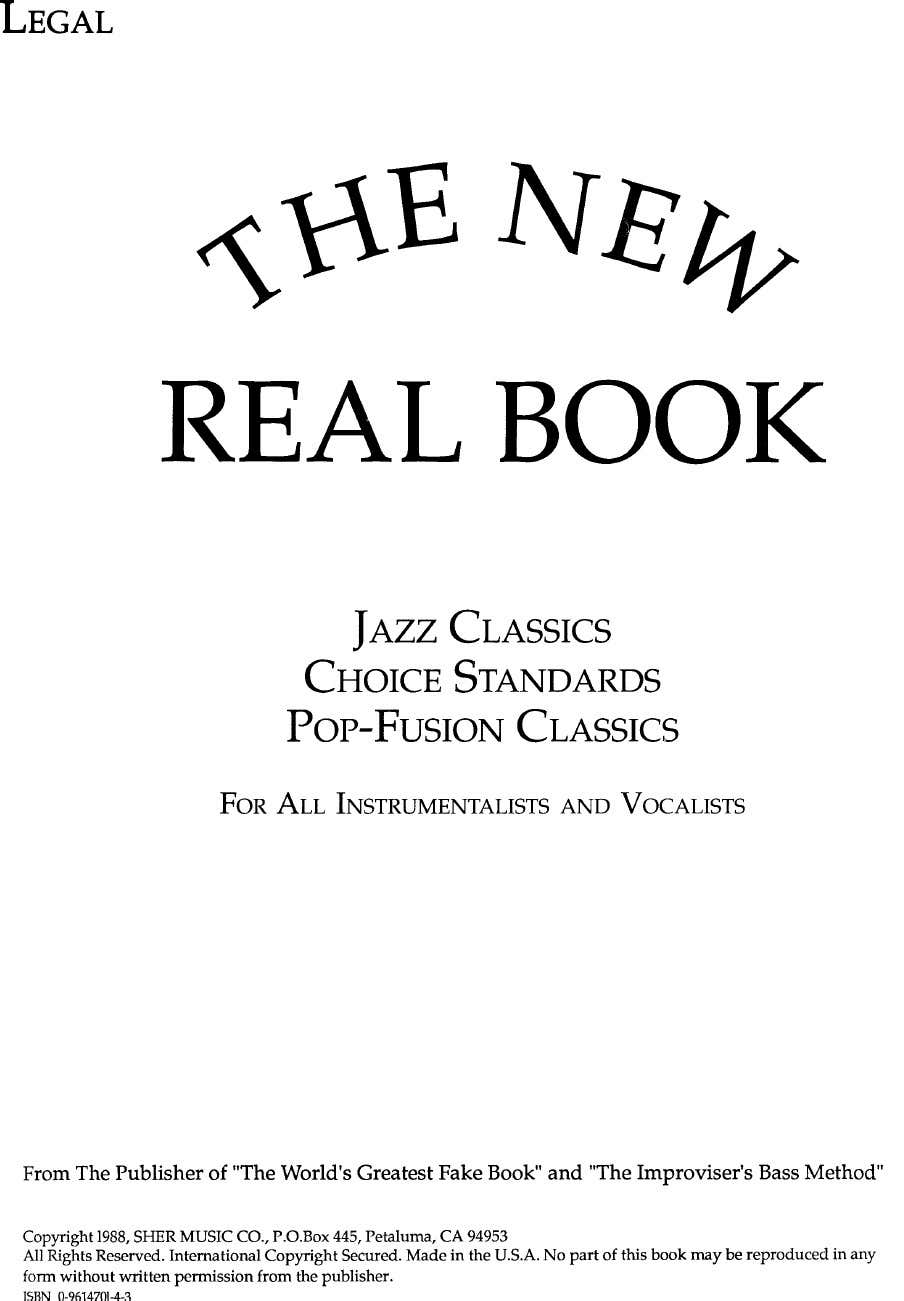 New Real Book 1 - New Real Book 1 jpg png image