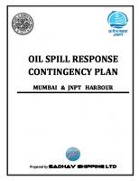 Oil Spill Response Contingency Plan For Mumbai & JNPT Harbour